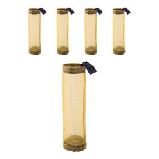 빌드온 비닐봉투 정리 수납 보관함, 5개, 옐로우