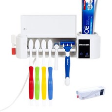 SAMKOOK 牙刷 HD-603W 2p + 3 分鐘沙漏 + 牆板 2p + 專用針 4p, 白色的