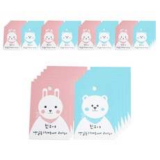 印刷吊牌 兔子 250p + 熊 250p 組合, 混合顏色, 1套