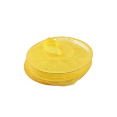 홈위드미 걸이형 접이식 3단 다용도 보관함 옐로우, 1개