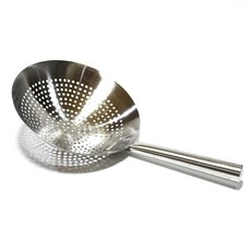 不銹鋼廚房孔涮涮鍋鐵柄 30 厘米, 銀, 1個