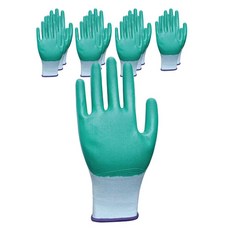 xingyu 耐磨防護手套 D137, 綠色, 12套