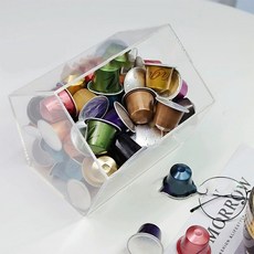 와이엠제이 오각형 고급 캡슐커피 보관함, 화이트, 1개