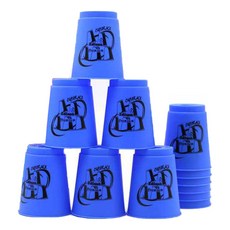 EDISON CUBE 經典競技疊杯 12入, 藍色