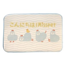 MOMPIECE 寵物貓狗涼感墊, 藍色 四隻雞, 1個