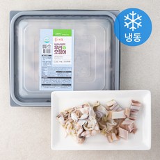 풀무원 풀스키즈 보성녹차담은 우리 미니 오징어 1 x 2 cm (냉동), 1kg, 1개