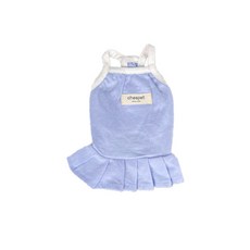 狗狗坐著時超可愛的萌犬背心裙, 藍色, 1個