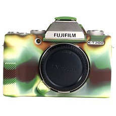 후지필름 X-T200 카메라 실리콘 바디보호용 케이스, 밀리터리, 1개