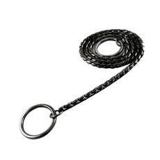 Living S狗狗訓練鍊條牽繩 B, 黑色的, 1個