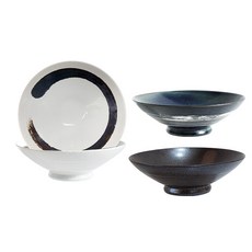 Govan 線條印花餐碗 藍色+黑色+白色 2入, 1組, 混色