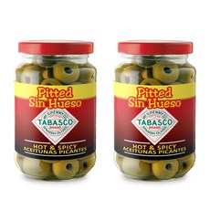 타바스코 피티드 그린 올리브, 340g, 2개