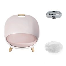 寵物貓用多功能床+束帶+床墊, 粉色（床）