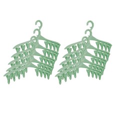 衣架式曬衣夾 綠色, 10個