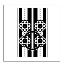 HTP 傳統紋樣瓷磚 菊花紋 南漢行宮 漢南樓 門環 K0750 9885, 混合色, 1個