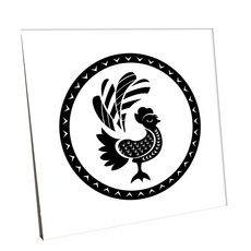 HTP 傳統圖樣磁磚 K0652 9020, 鳳凰紋枕頭邊飾, 1個