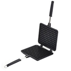 ZAiGLE 電磁爐適用單柄方形5層大理石不沾鬆餅烤盤 ZWP-A21, 1個, 20*18cm