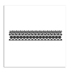 HTP 傳統紋樣磁磚 菊花藤蔓紋 粉青沙器印花紋大碗 K0794 9711, 混合色, 1個