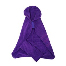 寵物用速乾浴巾斗篷, 紫色