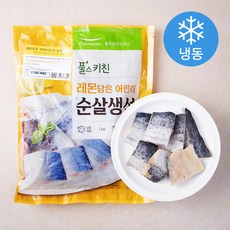 풀무원 풀스키친 레몬 담은 어린이 순살 삼치 25토막이상 (냉동), 1kg, 1개