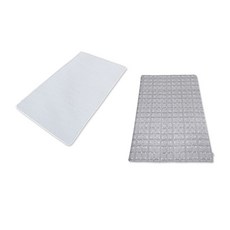 HINOKI ART 3D網眼床墊+床墊套, 木炭+線條白（封面）