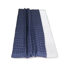 HINOKI ART 3D網眼人造絲涼墊, 鈷藍色 + 線條白