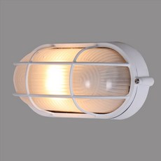 LIGHTING SPACE 散裝橢圓壁燈架, 白色的