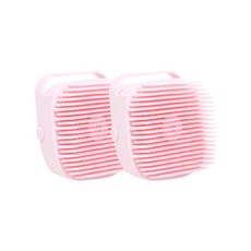 矽膠按摩沐浴刷 80*88*57mm DC-011, 粉色的, 2個, 1件