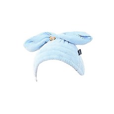 兔子乾髮帽毛巾 DC-008, 藍色, 1個