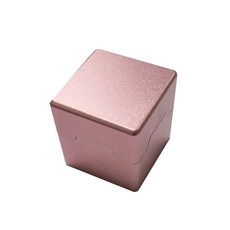 Trendy Cube個人用粉撲盒, 玫瑰金