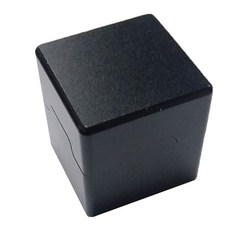 Trendy Cube個人用粉撲盒, 黑色的