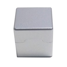 Trendy Cube個人用粉撲盒, 銀