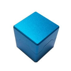 Trendy Cube個人用粉撲盒, 藍色