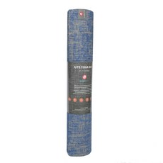 트렌디큐브 황마 린넨 필라테스 요가 매트, 블루, 1개