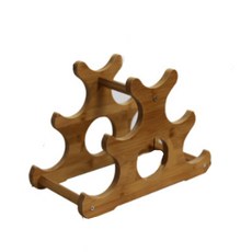 스데스 우드 삼각 와인 거치대 35 x 25 x 17.5 cm, 브라운, 1개