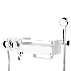 J 1000 Plus 擱板淋浴頭鍍鉻白色, 1個