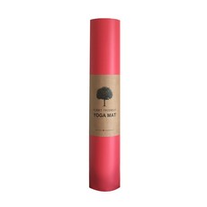 트렌디큐브 프리미엄 양면 요가 매트 고무 PU, 레드, 1개