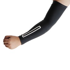 Zipijoa 戶外拉鍊手機套臂 袖套 Long A, 黑色的