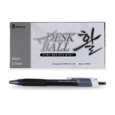 Bfancy Hwal 桌上型原子筆 0.7mm, 黑色, 12個