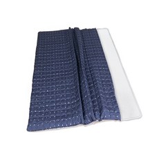 HINOKI ART 3D網眼人造絲床墊 15T, 鈷藍色 + 線條白