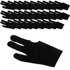 PREDATOR 雙手通用彈力撞球手套 50入, 純黑色