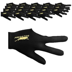 PREDATOR 高彈力撞球手套 20入 左手, 標誌黑色