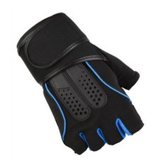 NAYASTYLE 運動自行車半指手套 雙手組 CYYP-13-1, 藍色