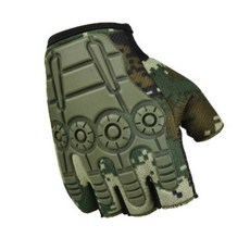 나야스타일 스포츠 바이크 반장갑 양손 세트 CYYP-09-2, 밀리터리 그린