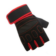 나야스타일 스포츠 바이크 반장갑 양손 세트 CYYP-15-2, 레드