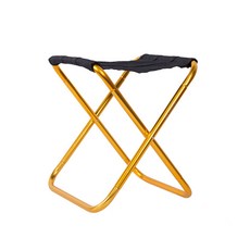 Higherdeco 便攜式折疊露營椅 24.8 x 22.5 x 27cm, 金色, 1個