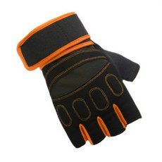 나야스타일 스포츠 바이크 반장갑 양손 세트 CYYP-15-3, 오렌지