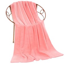 Z條紋柔軟大型浴巾 海灘巾 70x140, C粉紅色, 1個