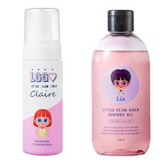 Little Glam Girls 泡泡潔面慕斯 橙香+沐浴乳 薰衣草香 A組, 1組
