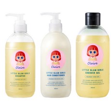 Little Glam Girls 洗髮精+護髮素+沐浴露 橙香, 1組