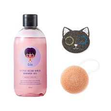 Little Glam Girls 沐浴乳 薰衣草香味+搓澡海綿, 300ml, 1組
